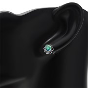 Abalone Oval Earrings - e362